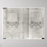 Two plans for the first project for the Louvre Posters