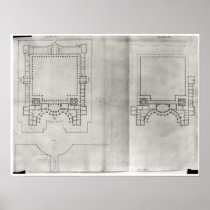 Two plans for the first project for the Louvre Posters