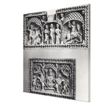 Two plaques from a chest gallery wrapped canvas