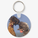 Two Polish Hens keychains