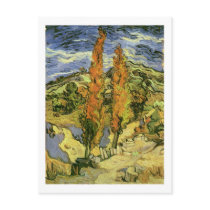 Two Poplars on a Road, Vincent van Gogh Postcard