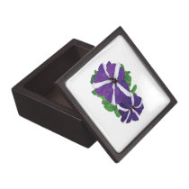 Two Purple and White Petunias premium gift boxes