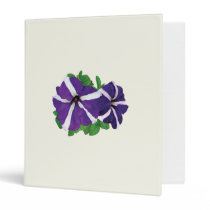 Two Purple and White Petunias binders