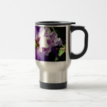 Two Purple Iris Flowers Coffee Mugs