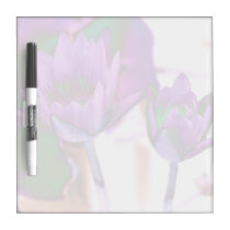 two purple water lilies invert solarized dry erase boards