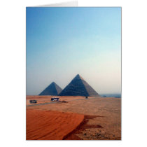 two pyramids greeting cards