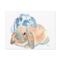 Two Rabbits Postcards