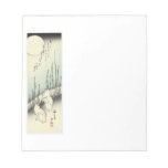 Two Rabbits Under a Full Moon Memo Note Pads