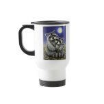 Two raccoons madly in love mugs