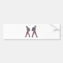 Two ramblers two more hiker bumper sticker