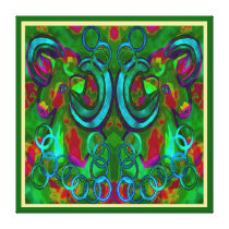 Two Rams Stretched Canvas Print