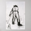 Two Reapers Seen from the Back Print
