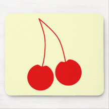 Two Red Cherries. Mousepad