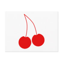 Two Red Cherries. Postcards