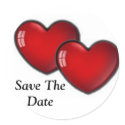 Two Red Hearts stickers