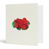 Two Red Impatiens binders