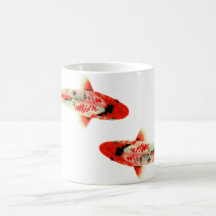 Two Red Koi Mugs