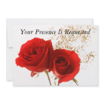 Two Red Roses Invite