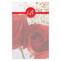 Two Red Roses Customized Stationery