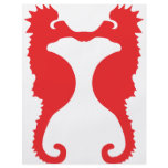 two red sea horses icon flyers