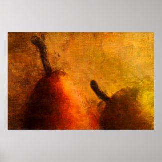 Two Ripe Pears Old World Art Print