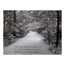 Two roads diverged in a wood posters by AliciaMaePrints Two roads diverged in a wood posters