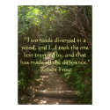 Two roads diverged in a wood Poster posters by AliciaMaePrints Two roads diverged in a wood Poster posters