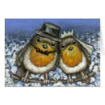 Two robins cards