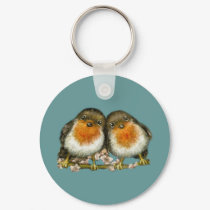 two robins keychains