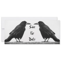 Two Rooks Goth Save the Date Invitation Card
