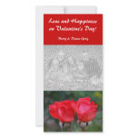 Two Roses Valentine Photo Cards
