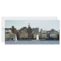 Two Sailboats Against Manhattan Skyline rackcard