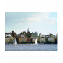 Two Sailboats Against Manhattan Skyline shirt