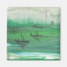 Two Sailboats Magnet