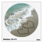 Two Sand Hearts on the Beach Room Graphic