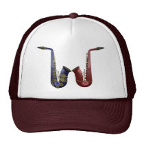 Two Saxes Hat at Zazzle