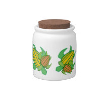 Two Sea Turtles Candy Jar