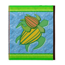 Two Sea Turtles iPad Folio Case