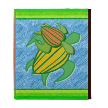 Two Sea Turtles iPad Folio Case
