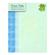 Two Sea Turtles Personalized Letterhead