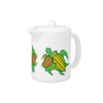 Two Sea Turtles Teapot