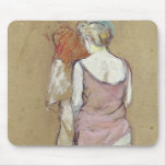 Two Semi-Nude Women Mousepads