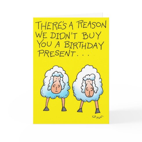 Two Sheep card