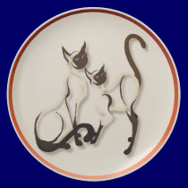 Two Siamese Cats Plates