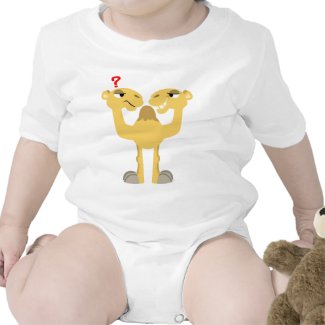 Two sides of the Same Cartoon Camel Baby T-Shirt shirt