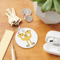 Two sides of the Same Cartoon Camel Keychain