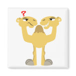 Two sides of the Same Cartoon Camel Magnet