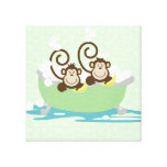 Two Silly Monkeys in a Tub Canvas Art Print canvas prints