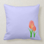 Two Simple Tulips Pillow
