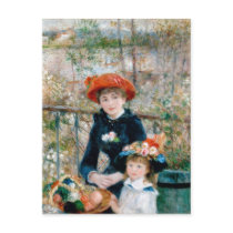 Two Sisters on Terrace, Pierre-Auguste Renoir postcards